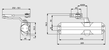 Габаритные размеры Dotma TS 68